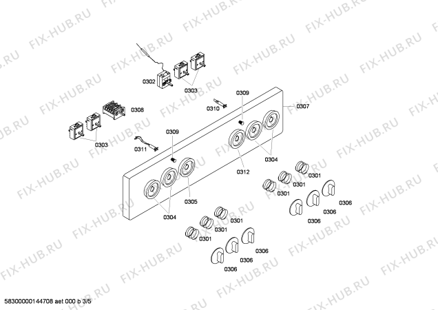 Схема №2 HN321200 с изображением Панель для плиты (духовки) Siemens 00442496