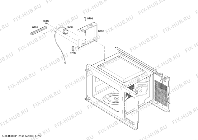 Схема №3 EM204-630 с изображением Переключатель для комплектующей Bosch 00499561