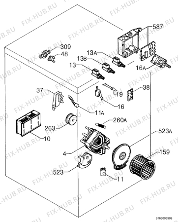 Взрыв-схема стиральной машины Zanussi TDS483EW - Схема узла Electrical equipment 268