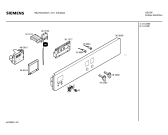 Схема №1 HB27054GB с изображением Панель управления для печи Siemens 00362668