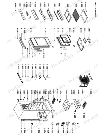 Схема №1 KGCT SIMPHONY 320 с изображением Корпусная деталь для холодильника Whirlpool 481245228117
