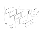 Схема №4 CO565AGS0W с изображением Стекло двери для плиты (духовки) Siemens 00146052