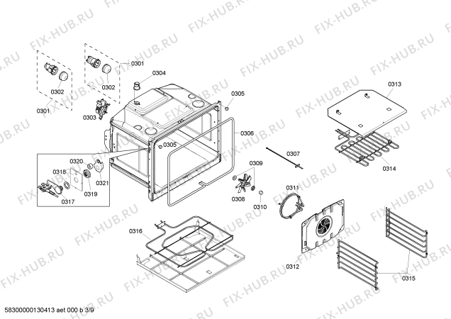 Схема №2 MED272EB с изображением Регулировочная плата для плиты (духовки) Bosch 00479312