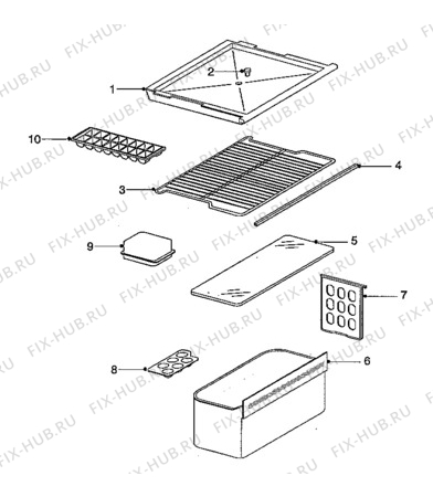 Взрыв-схема холодильника Quelle QR4-HC - Схема узла Furniture