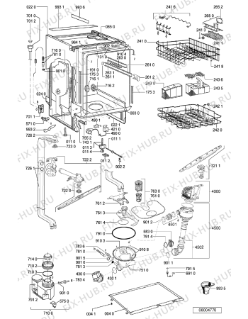 Схема №1 W 75/1 с изображением Панель для посудомоечной машины Whirlpool 481245373128