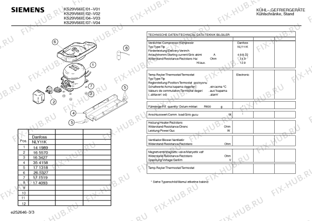 Схема №1 KS29V62IE с изображением Крышка для холодильника Siemens 00267926