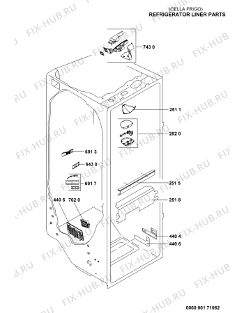 Схема №1 20RU-D1J 600 с изображением Дверь для холодильника Whirlpool 480132100688