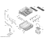 Схема №1 SGV46M13RU с изображением Набор кнопок для посудомойки Bosch 00624802