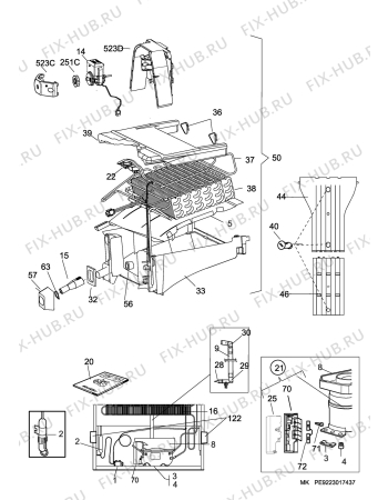 Взрыв-схема холодильника Aeg A82900GNB1 - Схема узла C10 Cold, users manual