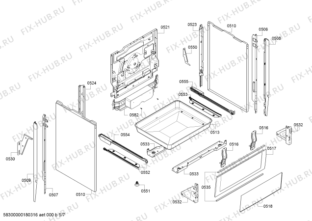 Схема №1 HC743541G с изображением Стеклокерамика для плиты (духовки) Siemens 00712442