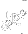 Схема №1 AMXXF149FR (F037728) с изображением Заслонка для стиралки Indesit C00264462