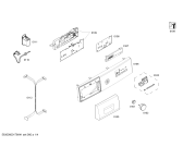 Схема №2 WM10E1C81W с изображением Панель управления для стиралки Siemens 00798823