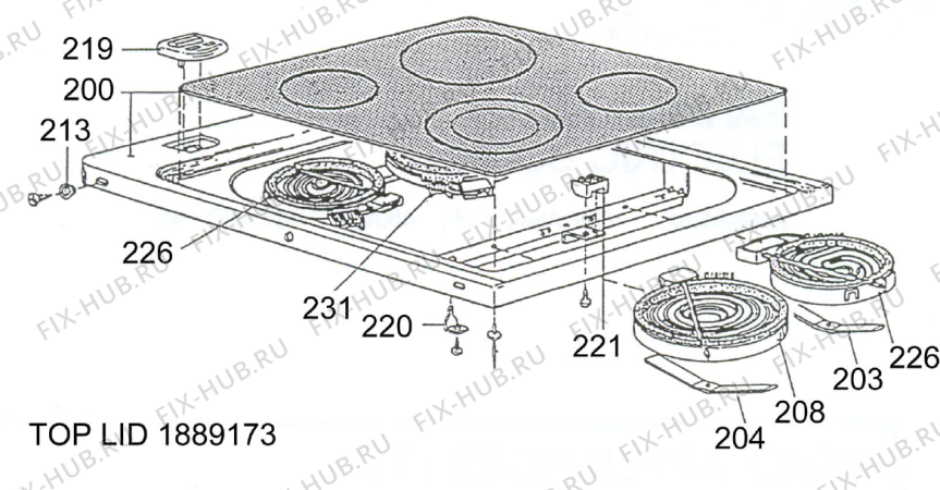 Взрыв-схема вытяжки Gorenje ELTO 660 A A135Z63A NO   -White FS 60 (900000331, A135Z63A) - Схема узла 02