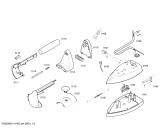 Схема №1 PL1382 PLATINIUM с изображением Нижняя часть корпуса для утюга (парогенератора) Bosch 00432835