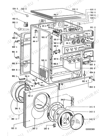 Схема №1 WT 9530/1 A WS с изображением Всякое для стиралки Whirlpool 481241318214