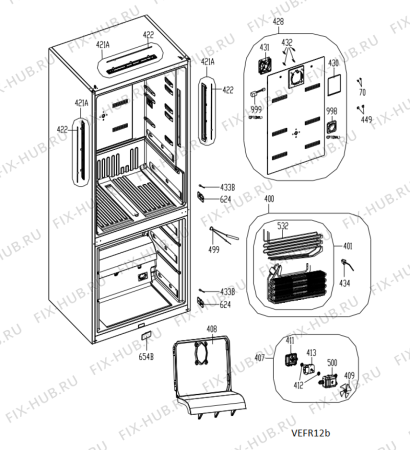 Схема №2 W8BEH183X с изображением Всякое для холодильной камеры Whirlpool 488000534331