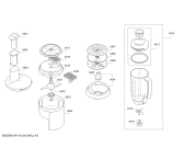 Схема №2 MUM58243 с изображением Конус для кухонного измельчителя Bosch 00653192