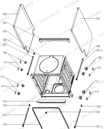 Взрыв-схема посудомоечной машины Gorenje GU63315X (498232, E5-Gorenje9#-BI) - Схема узла 03