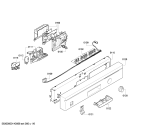 Схема №2 SGS33FU1CH с изображением Передняя панель для электропосудомоечной машины Bosch 00647609