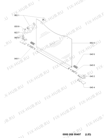 Схема №1 AKM 373/IX с изображением Накладка для духового шкафа Whirlpool 481231038788