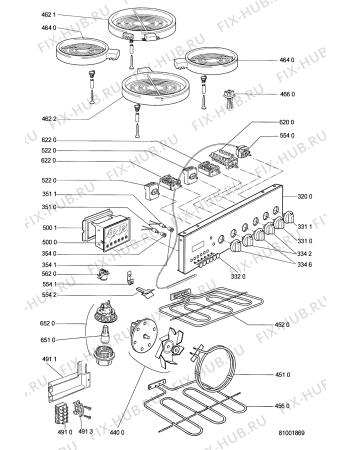 Схема №2 SLZK 5644 FH WS с изображением Панель для электропечи Whirlpool 481245318999