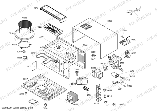 Схема №2 3WG2534N с изображением Переключатель для микроволновой печи Bosch 00607179