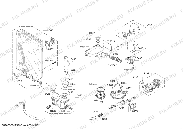 Схема №2 SN26M899EU с изображением Силовой модуль запрограммированный для посудомоечной машины Siemens 12003829