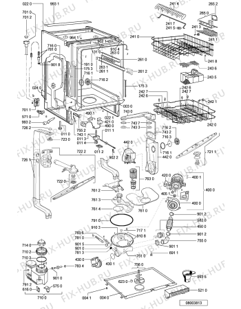 Схема №1 ADG 7960 с изображением Обшивка для посудомоечной машины Whirlpool 481245372518