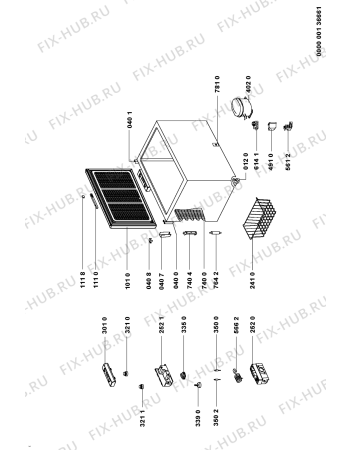 Схема №1 PL205D с изображением Дверь для холодильника Whirlpool 481241618361