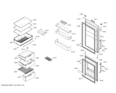 Схема №1 KGN33X71 с изображением Дверь морозильной камеры для холодильной камеры Bosch 00686750