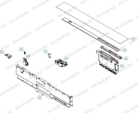 Взрыв-схема посудомоечной машины Gorenje VA9611QTUU-A02 NL   -VA9611QTUU-A02 (900001404, DW70.3) - Схема узла 06