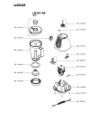 Схема №1 LM301156 с изображением Часть корпуса для электромиксера Seb SS-150616