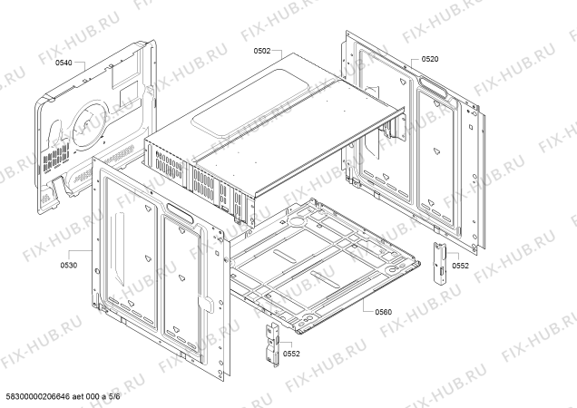 Схема №3 HB11AB7N0W с изображением Панель управления для духового шкафа Siemens 11014097