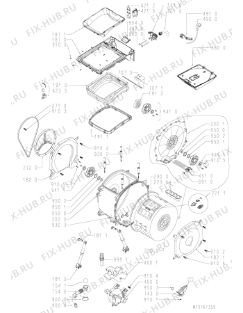 Схема №1 WMTG 723 H C IT с изображением Микромодуль для стиральной машины Whirlpool 481010710353