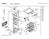 Схема №1 BCD240KH BCD240K с изображением Крышка для холодильной камеры Bosch 00169945