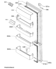 Схема №1 ENG2854AOW с изображением Дверца для холодильника Aeg 8075933021