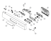 Схема №1 DM55 SE   -White Bi (336975, DW20.5) с изображением Панель управления для электропосудомоечной машины Gorenje 342786