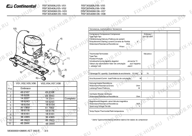 Схема №1 RSF305006J с изображением Вставка для холодильной камеры Bosch 00483919