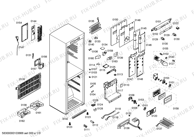 Схема №1 KK28F69TI с изображением Переключатель для холодильной камеры Bosch 00440279