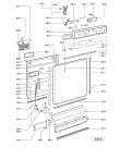 Схема №1 GSUS 4421/1 WS с изображением Обшивка для электропосудомоечной машины Whirlpool 481245372371