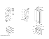 Схема №1 KIV28A50 с изображением Дверь для холодильника Siemens 00243942