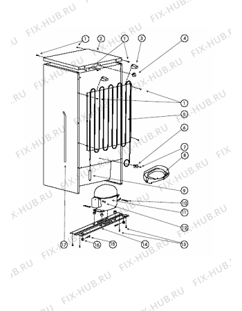 Схема №1 SB200 (F044123) с изображением Дверка для холодильника Indesit C00853217
