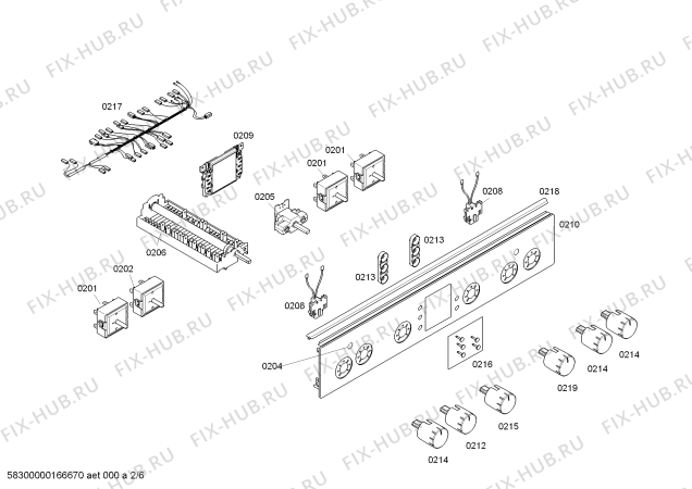 Схема №1 HCE743220F с изображением Кабель для электропечи Bosch 00659814