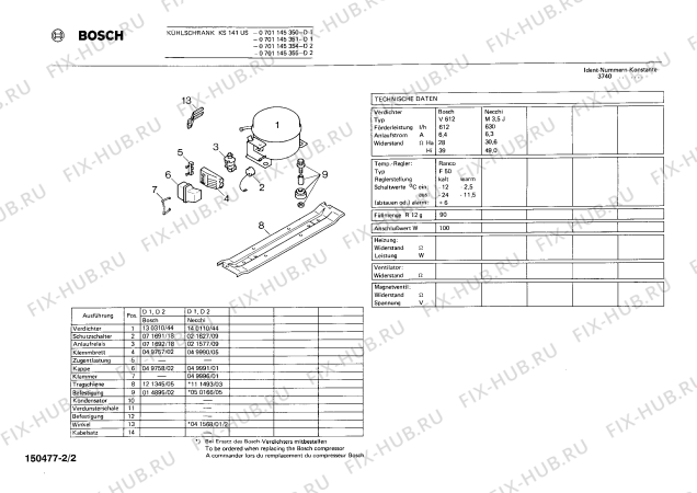 Схема №2 0701145350 KS141US с изображением Переключатель для холодильника Bosch 00019451