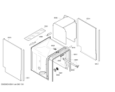 Схема №1 SGI33A02 с изображением Вкладыш в панель для посудомойки Bosch 00436396