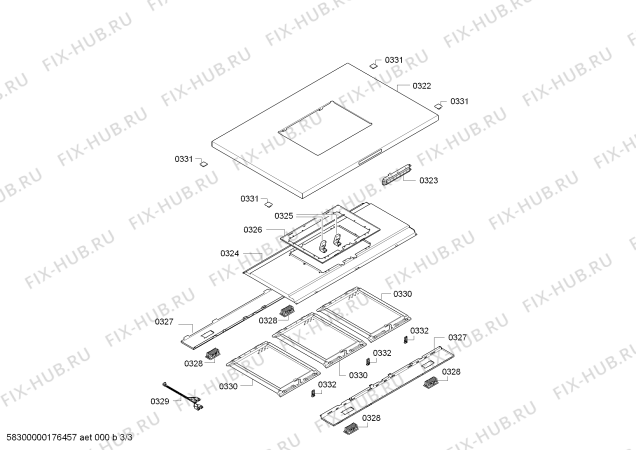 Взрыв-схема вытяжки Bosch DIB091U59 Bosch - Схема узла 03