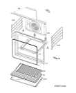 Схема №1 BE300362KW с изображением Обшивка для духового шкафа Aeg 140021771104