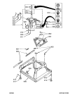 Схема №4 3LBR8255EQ AWM 942 с изображением Крепёж для стиралки Whirlpool 481253228929