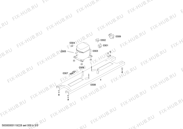 Схема №2 RB29B7S45C с изображением Вставная полка для холодильника Bosch 00439304