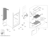 Схема №3 KGN39AK17R Gold Edition с изображением Стеклянная полка для холодильника Bosch 11007598